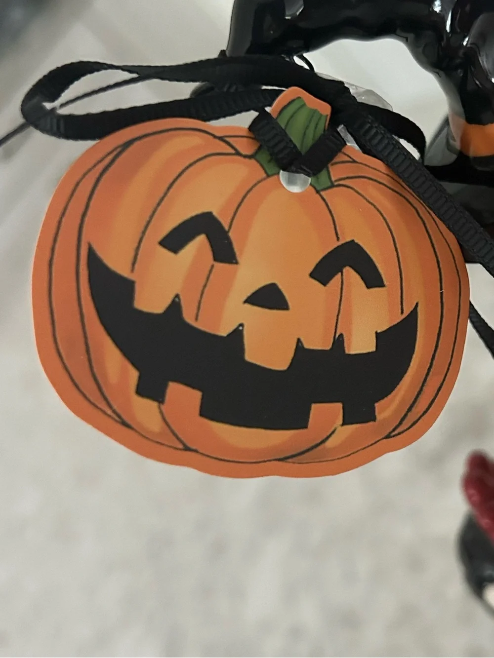 “New” Blue Sky Clayworks Halloween 'Chick or Treat' Pumpkin Stack Tea-light hldr